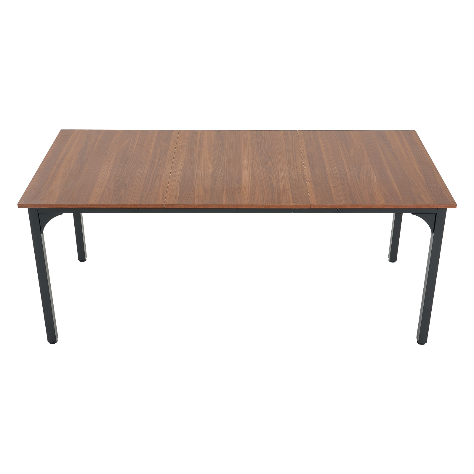 71in Rectangle Dining Table Wood Kitchen Table For 6-8 Person Brown (Only Table)_voghion.com